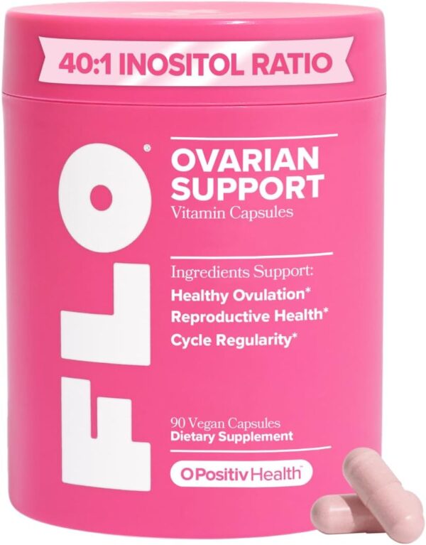 O Positiv FLO Ovarian Health Support - Hormone Balance for Women, Supplement with DIM, Myo & D-Chiro Inositol, Folic Acid - Supports Healthy Ovulation, Cycle Regularity - 30 ServingsO Positiv FLO Ovarian Health Support - Hormone Balance for Women, Supplement with DIM, Myo & D-Chiro Inositol, Folic Acid - Supports Healthy Ovulation, Cycle Regularity - 30 ServingsO Positiv FLO Ovarian Health Support - Hormone Balance for Women, Supplement with DIM, Myo & D-Chiro Inositol, Folic Acid - Supports Healthy Ovulation, Cycle Regularity - 30 Servings
