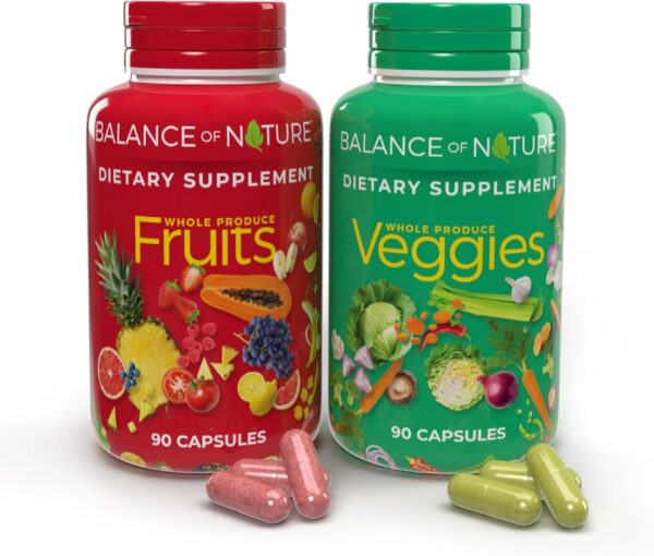 Fruits and Veggies Whole Food Supplement Superfood 180 Capsule