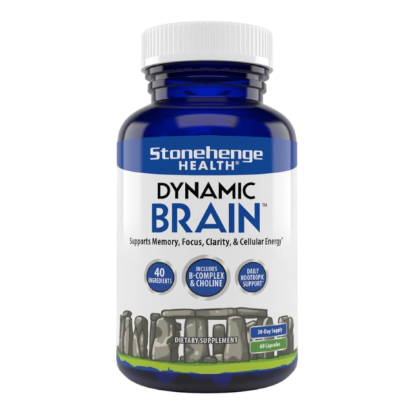 Stonehenge Health Dynamic Brain Supplement For Enhanced Memory and Focus 60 Caps_USA