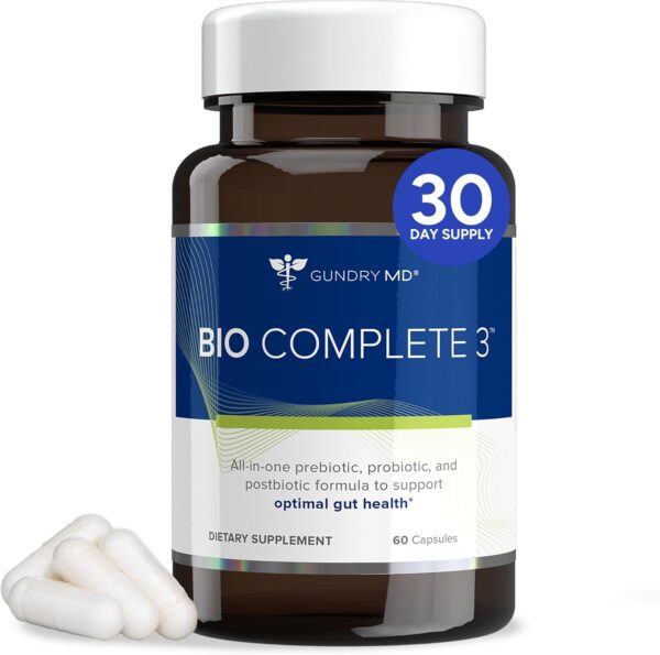 GUNDRY MD BIO COMPLETE 3 Capsules 60 Count NEW PreBiotic & PostBiotic_USA