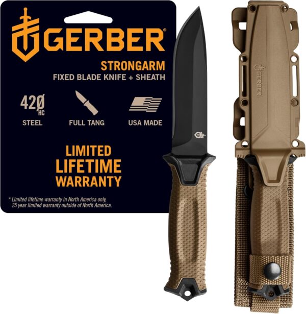 Gerber Gear StrongArm - Fixed Blade, Full Tang Knife_USA