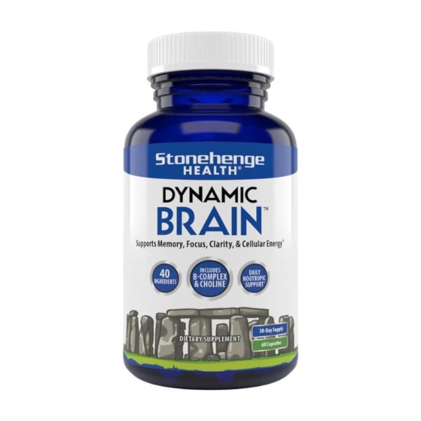 Stonehenge Health Dynamic Brain Supplement For Enhanced Memory and Focus 60 Caps_USA