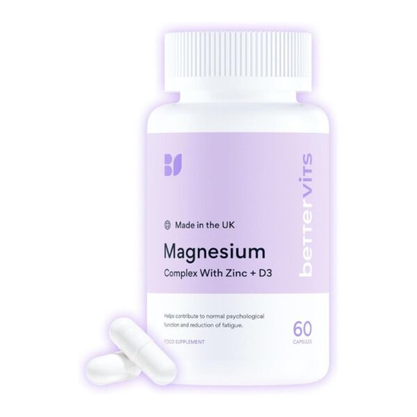 Bettervits Magnesium Glycinate Complex with Zinc & Vitamin D3 60 Tablets_UK
